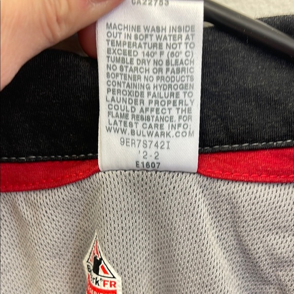 Bulwark FR Black Polo Shirt with Textured Fabric and Contrasting Collar - Picture 3 of 7